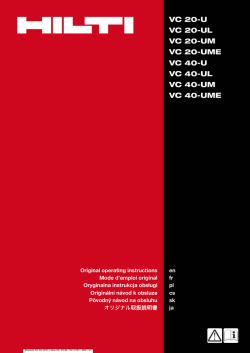 VC 20U VC 20-UL VC 20-UM VC 20-UME VC 40U VC 40-UL