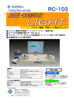 パソコン接続 手動リール部品カウンター