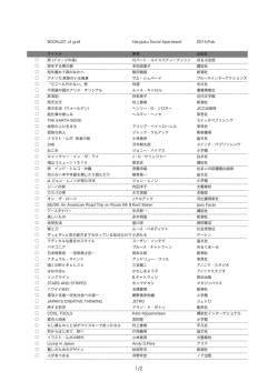BOOKLIST of graf Harajuku Social Apartment 2014/Feb タイトル 著者
