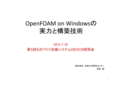 OpenFOAM on Windowsの 実力と構築技術