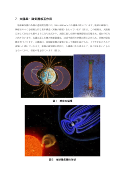 7. 太陽風&minus;磁気圏相互作用