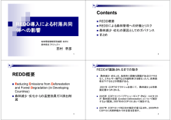 REDD - 一般財団法人地球・人間環境フォーラム