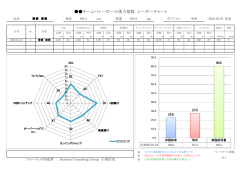 チームバレーボール体力指数 レーダーチャート