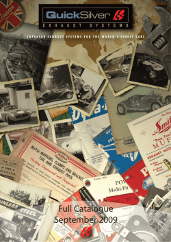 Full Catalogue September 2009