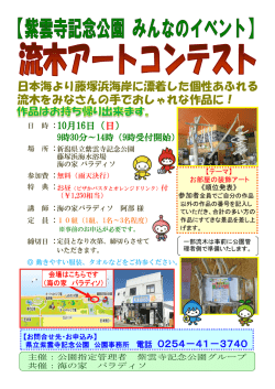 日本海より藤塚浜海岸に漂着した個性あふれる 流木をみなさんの手で