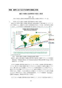 遺伝子組換え技術開発の現状と展望