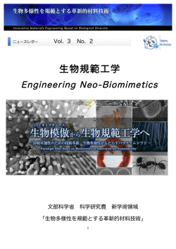 1～3章（3.56MB） - 生物多様性を規範とする革新的材料技術
