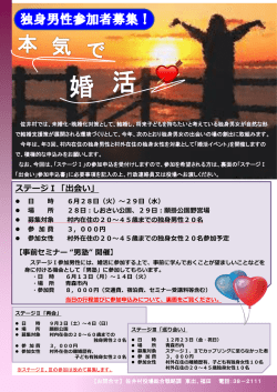 村内独身男性参加者募集チラシ PDF