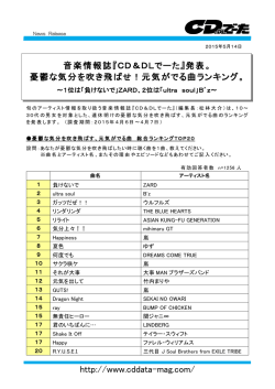 憂鬱な気分を吹き飛ばせ！元気がでる曲ランキング。