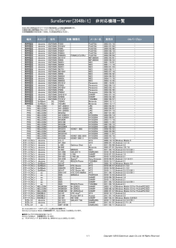 非対応端末一覧