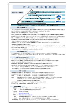 アミーゴス鹿児島U-9 小学校低学年対象 2014年度クラブ組織図