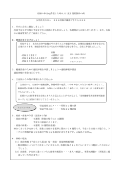 妊娠した女性への説明参考資料（PDF