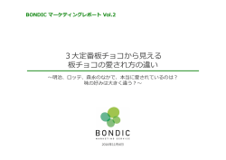 3大定番板チョコから見える 板チョコの愛され方の違い
