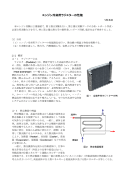 ｴﾝｼﾞﾝ冷却用ラジエータの性能