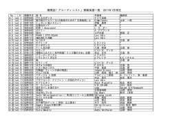 機関誌「アコーディニスト」掲載楽譜一覧 2011年1月現在