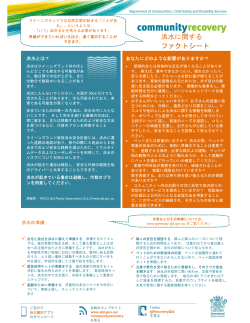 Flood Factsheet Japanese