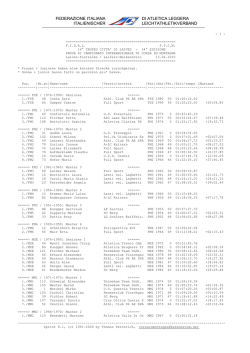 federazione italiana italienischer di atletica leggera