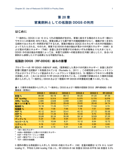 第 20 章 家禽飼料としての低脂肪 DDGS の利用