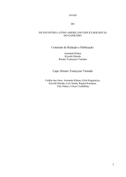 1 Comiss&atilde;o de Reda&ccedil;&atilde;o e Publica&ccedil;&atilde;o: Capa: Renato