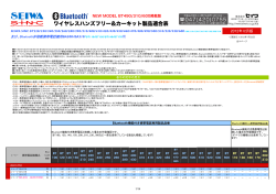 SEIWA Bluetooth 適合表 121210
