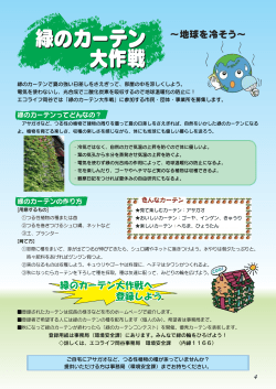 緑のカーテン 大作戦 緑のカーテン 大作戦