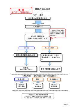 書籍等注文書 - 東京都警備業協会