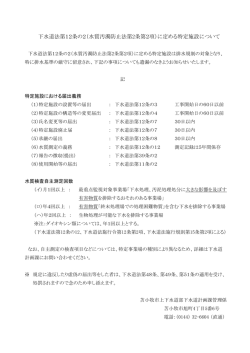 特定施設届出書様式