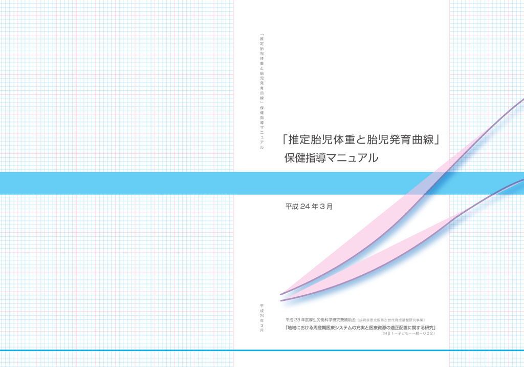 推定胎児体重と胎児発育曲線 保健指導マニュアル 平成24年3月