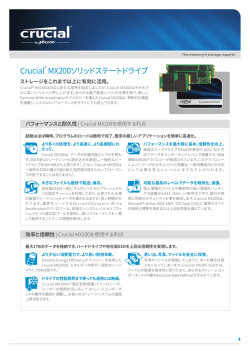 Crucial&reg; MX200ソリッドステートドライブ