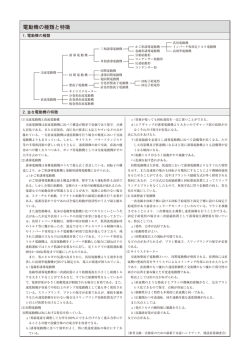 電動機の種類と特徴