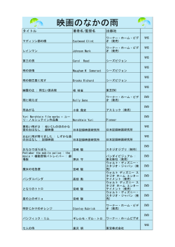 映画の中の雨