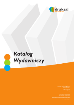 Katalog Wydawniczy - Draksal Fachverlag