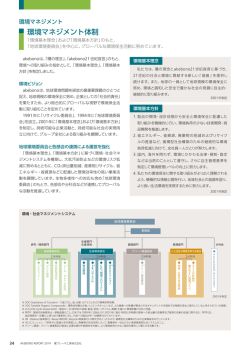 環境マネジメント体制 - 曙ブレーキ工業株式会社