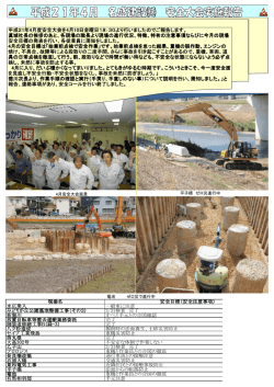 法面からの転落防止 重機と作業員との合図の徹底 手元注意 大高302号