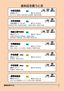 食料品を買うとき