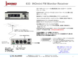633 INOmini FM/RDS Monitor Receiver