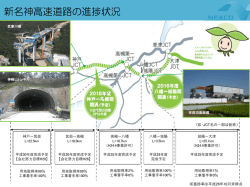 別紙 新名神高速道路の進捗状況