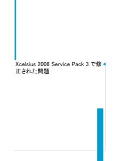 Xcelsius 2008 Service Pack 3 で修正された問題