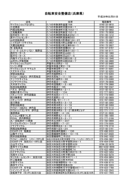 自転車安全整備店（兵庫県）