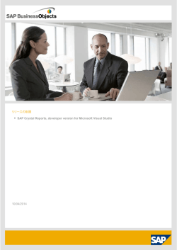 SAP Crystal Reports, developer version for