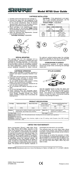 Model M78S User Guide - AV-iQ