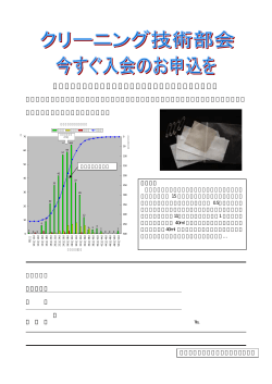 現在の入会特典：ドライクリーニング洗浄評価試験を無料提供