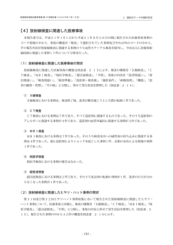 （個別のテーマ） 放射線検査に関連した医療事故