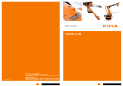Robotics Guide - KUKA Robotics