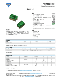 照度センサ TEMD6200FX01