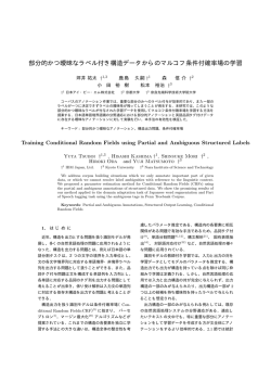 部分的かつ曖昧なラベル付き構造データからのマルコフ条件付確率場の