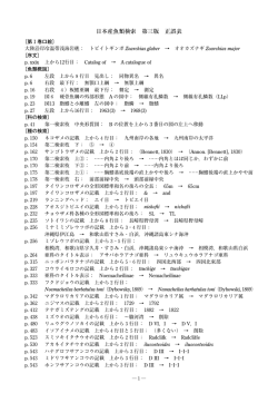 日本産魚類検索 第三版 正誤表