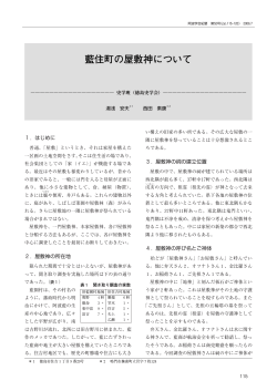 藍住町の屋敷神について