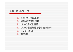 4．ネットワーク