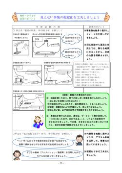見えない事象の視覚化を工夫しましょう